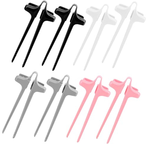 8Pcs Snack Finger Chopsticks, Reusable Snack Chopsticks for Gamers, Lazy Auxiliary Chopstick Keep Hands Clean for Playing Games Working, Studying in Home & Kitchen