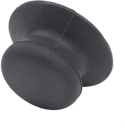 Manico in silicone per coperchio della pentola, maniglia a ventosa, antiscivolo, resistente al calore, per cucina, coperchio di ricambio (nero)