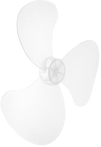 DOITOOL Ersatzflügel für Ventilatoren aus Kunststoff Leichtes Dreiflügeliges Design Einfache Demontage Passend für Tisch und Standventilatoren in Weiß