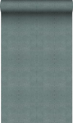 Origin papier peint peau d'animal bleu canard 53 cm x 10.05 m Wallcoverings