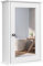 GOPLUS Armoire de Toilette Murale Meuble Mural Salle de Bain en MDF Pente NC avec 1 Porte et Miroir Etagère de Rangement Blanche 34 x 15 x 53 cm