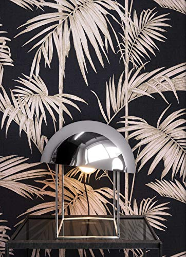 NEWROOM Blumentapete Tapete metallic Palmen Blätter Natur Vliestapete rosa Vlies moderne Design Optik Tapete Floral inkl. Tapezier Ratgeber
