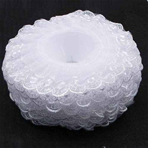 6 Stück Spitzen-Bouquet Kragen, Spitze Kragen DIY Bouquet Halter Hochzeit Brautstrauß Kragen weiße Spitze Dekoration Bouquet Halter