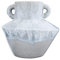 Bloomingville Round Stoneware with Reactive Glaze Finish and Vertical Handles, Light Grey Vase, Steinzeug, Hellgrau