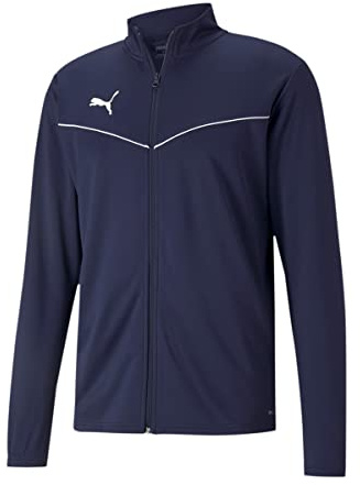 PUMA Herren Teamrise Training Poly Jacket Trainingsjacke, Grün (Pepper Green-Puma White), XL