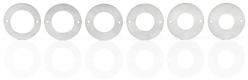 WHITEHORSE Bird House Predator Guards - a Set of 6 Stainless Steel Rings - 6 Different Hole Sizes - Excludes Different Bird Species - Protects The Entry Hole