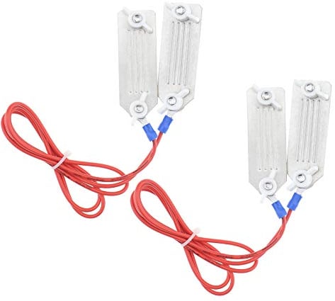 Be In Your Mind 2Pcs Polyethylene Tape Fence Connector, Stainless Steel Clip Link Fit 20 to 40mm Tape Width (90cm)