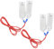 Be In Your Mind 2Pcs Polyethylene Tape Fence Connector, Stainless Steel Clip Link Fit 20 to 40mm Tape Width (90cm)