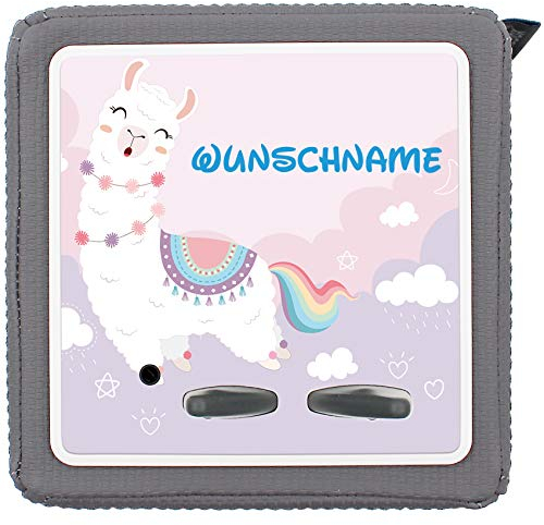 yabaduu Schutzfolie Schutzcover für Toniebox mit Namen Personalisiert Passgenau Selbstklebend Kindgerecht Folie für Kinder Spielzeug (Y031-35 Alpaka, Mit Wunschname)