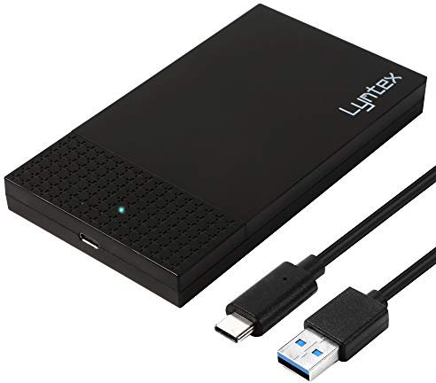 Lyntex Black 250GB 320GB 500GB 750GB 1TB 2TB External Portable Hard drive USB 3.1 super fast transfer speed for use with Windows PC, Apple Mac, Smart tv, XBOX ONE & PS4 (1TB)