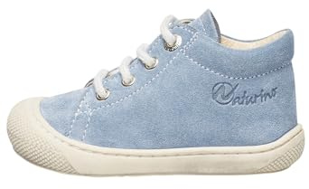 Naturino Cocoon-Lauflernschuhe aus Veloursleder, azurblau 23