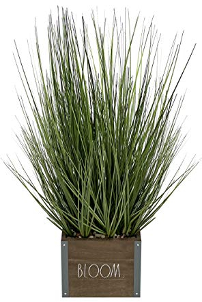 Rae Dunn Home Decor Plants - Artificial Plants for Home Decor Indoor - Rustic Planter with Fake Plants for Room, Couchtisch Centerpiece, Outdoor Table Decor, Bathroom Counter Decor, Window Sill