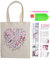Baumwolle Canvas Einkaufstasche mit Diamanten, 5D DIY Diamantmalerei Canvas Tasche Handtasche für Den Einkauf Tägliche Organisation Diamond Art Handtasche(1)