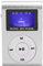 Portable Mini MP3 Music Player Sports Back‑Clip LCD Screen MP3 Support Memory Card Running exercise Walkman(Silver)