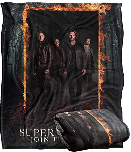 SUPERNATURAL Silky Touch Superweiche Kuscheldecke 152 x 127 cm