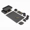 Bonded Set Luxus-Schreibtischunterlage und Schreibtisch-Organisation, Schreibtisch-Organizer, Leder-Schreibtisch-Organizer (Black)