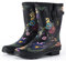 GUGUMIMI Gummistiefel Damen Halbhoch-Wasserdicht Regenstiefel Weitschaft Gummistiefel Damen Bunt Gummi Stiefel Stiefeletten Regen Boots