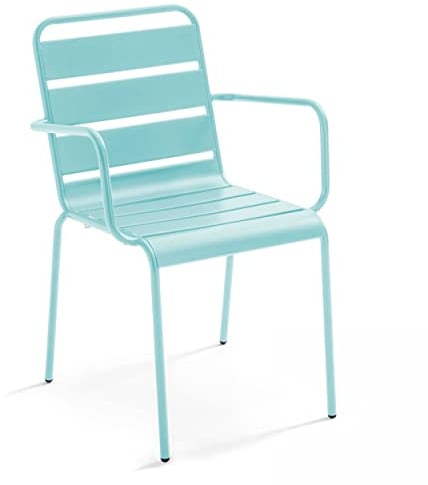 Oviala Gartensessel aus Metall, Türkis – Palavas