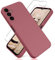 YiKaDa - Cover Compatibile con Samsung Galaxy A54 5G + [2 Pack] Pellicola Protettiva in Vetro Temperato, Custodia Liquid Silicone Leggero - Rosa Scuro