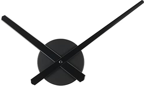 PATIKIL 3D Uhr Zeiger DIY Große Wanduhr Uhrwerk 6mm Schaft Länge Schwarz | 1 Satz, Zubehör, Fit für 19mm Uhr Zifferblatt Dicke