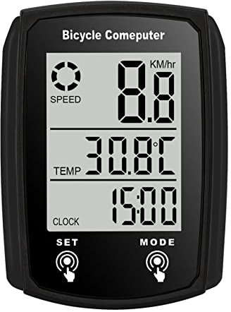 SunaOmni Ordinateur De Vélo Compteur De Vitesse De Vélo Compteurs De Cycle Compteurs De Vélo Compteur De Vitesse De Vélo Étanche Compteur De Vitesse De Vélo Compteur De Vélo Écran Lcd Accessoire De