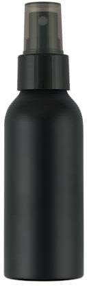 100ml Black Aluminium Bottle and Atomiser Spray PACK OF 100 Empty Refillable and Leak Proof Lid Cosmetics, Fragrance, Hand Sanitiser