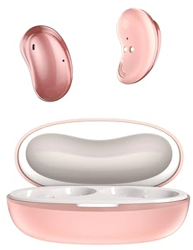 HOTOWON Cuffie Bluetooth 5.3, 2023 Auricolari Bluetooth HiFi Stereo, Auricolari True Wireless Cuffie Senza Fili In Ear con ENC Mic, 24h di Autonomia Combinata per Android iOS (Rosa)