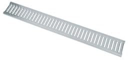 Griglia per canaletta top-20 (Sistema di drenaggio en 1433) - Dimensione 1 Metro x 20 cm - Modello Stampata ZINCATA