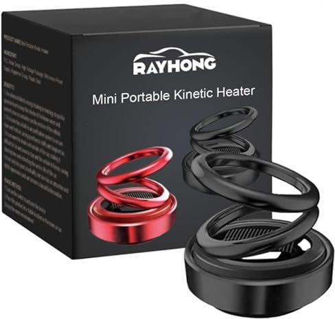 Riscaldatore cinetico, Riscaldatore cinetico molecolare portatile per auto, Riscaldatore ad energia solare, Mini riscaldatore cinetico portatile, Riscaldatore cinetico a doppio anello per veicoli