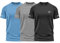 Pack of 3 Mens Workout Short Sleeve T-Shirts Athletic Fit Fast Drying Moisture Wicking Sports Style T-Shirts