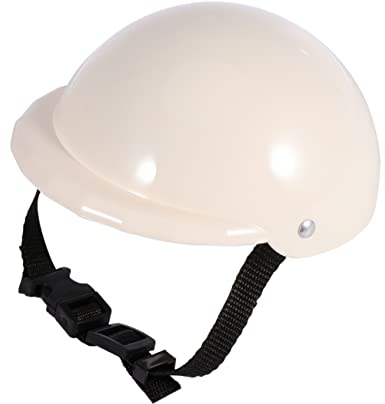 COLLBATH 1stück Hundehut Für Haustiere Sicherheitshelm Für Hunde Und Katzen Weiß Sonnenschutz Und Regenschutz Weich Gepolstert Für Glückliche Ausflüge Mit Ihrem Tier