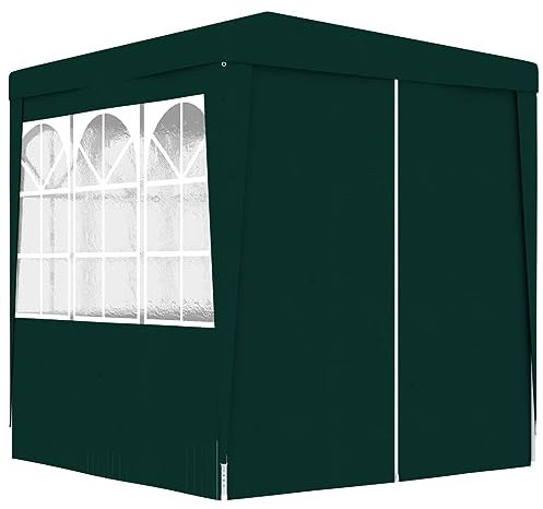Rantry Casa Gazebo Professionale con Pareti 2,5x2,5 m Verde 90 g/m², Gazebo da Giardino, Gazebo Ombrellone da Giardino Spiaggia Pesca Esterno Antivento per Arredo Giardino Terrazzo Ambienti Decor