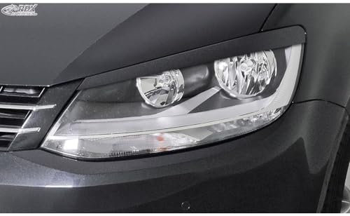 RDX Racedesign Scheinwerferblenden kompatibel mit Volkswagen Sharan & Seat Alhambra (7N) 2010-2022 (ABS), Unlackiert