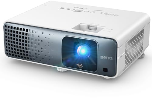 BenQ TK710 4K Laser 3200 Lumens Proiettore per film e giochi con tempo di risposta 4ms | Frequenza di aggiornamento 240Hz | HDR10 e HLG | Supporto ARC/eARC | Spostamento obiettivo verticale | Keystone