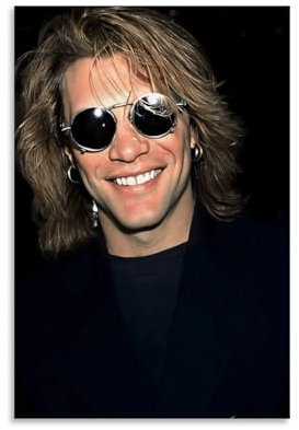 XXueMei Jon Bon Jovi-1Sänger Musikposter, Albumcover, Poster, dekorative Gemälde, Leinwand, Wandposter und Kunstdrucke, moderne Heimdekoration, Poster, 20 x 30 cm, ungerahmter Stil