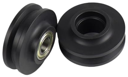 UKCOCO 2pezzi Pulegge Nylon Per e Finestre Ruote Scorrevoli Resistenti Scorrimento e Facili Installare e Riutilizzabili