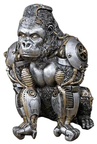 Steampunk Gorilla Statue Tier Steampunk Figur Mechanische Gorilla Statue Steampunk Home Decor Statue Punk Style Gorilla Figur Harz Steampunk Statue Mechanische Punk Gorilla Statue Gorill