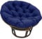 Gartenmöbel Hängesessel Sitzkissen Marineblau Dickes Rundes Kissen für Rattanmöbel Polsterstuhl Kissen für Hängekorb 110 x 110 cm