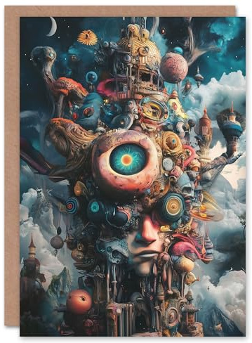 Artery8 Greeting Card Where Stories Come From Surreal Fantasy Art Blank For Him Or Her Art Birthday Card