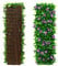 Panneaux de Treillis de Jardin Extensibles,200x40cm Brise-Vue Extensibles pour,Brise-Vue décoratif en Fausse Feuille de Purple Orchid, Toile de Fond Verte pour Jardin,pour et Balcon,Railrail (Quatre)