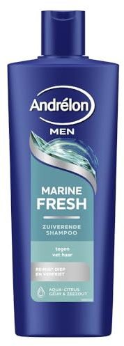 6er Pack - Andrélon Men Shampoo mit Meersalz – Marine Fresh – 400ml