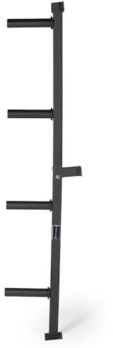 Titan Wall Mounted 4-Peg Olympic Bumper Plate Weight Rack Storage