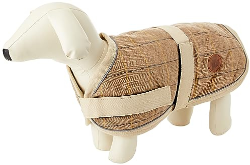 Petface Hundemantel, Tweed, 40 cm, Braun