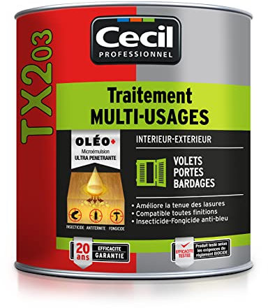 Traitement pour bois CECIL TX203-1 Litre