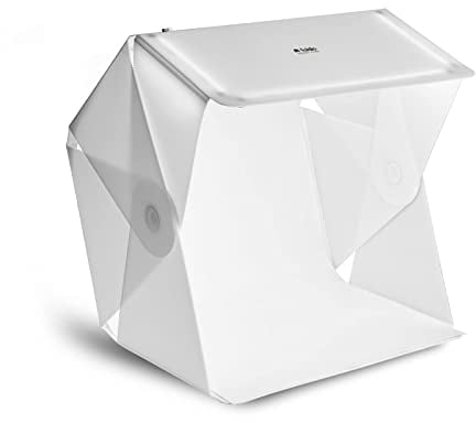 Foldio3 (Lichtzelt für Produktfotografie / 60 x 60 cm/Tragbares Studio, dimmbare LED-Chips, CRI 97+, Hintergrundfolie im Lieferumfang enthalten | ORANGEMONKIE | All-in-One-Fotostudio)