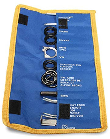 JenNiFer 20Pcs Professional Car Radio Stereo Audio Install Tool Und Removal Key Tool Kit - Blau