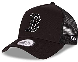 New Era Boston Red Sox Cap MLB Trucker Kappe Basecap Baseball Tonal Mesh Schwarz - One-Size