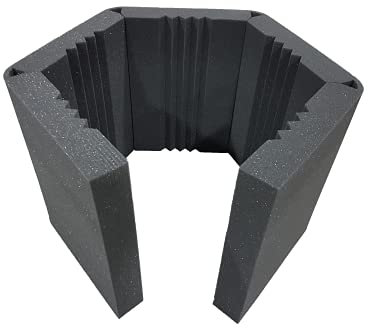 Pro-coustix flexisorb Large table top flexible portable reflection filter, microphone isolation shield acoustic screen with variable acoustic effect.