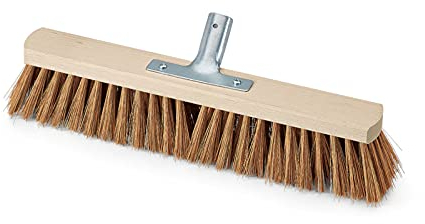 Saalbesen mit Metallstielhalter Poly-Kokos 40 cm nassfest Universalbesen hitzebständig Kokosbesen