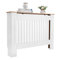 Alightup Couvercle de Radiateur Cache Radiateur Bois Couvre Radiateur Armoire MDF Peinte Lattes Grille étagère Supérieure en Bois Moyenne pour Living Room Bedroom 106 x 17 x 80.5 cm